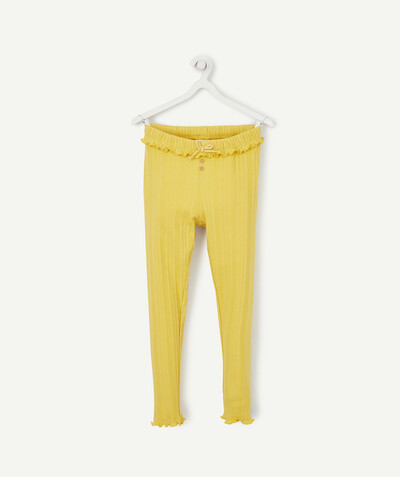 Trousers - jogging pants radius - YELLOW LEGGINGS IN RECYCLED FIBRES