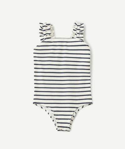 Low prices  radius - BLUE AND WHITE STRIPED RIBBED ONE-PIECE SWIMSUIT