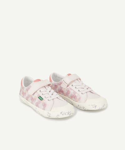 Girl radius - KICKERS® - GIRLS' PINK TRAINERS WITH COLOURED SPOTS