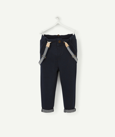 Baby-boy radius - NAVY BLUE CHINO TROUSERS WITH REMOVABLE BRACES
