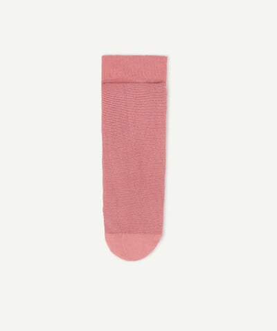 Socks - Tights radius - PINK TIGHTS WITH SPARKLING DETAILS AND STRIPES