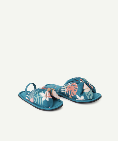 Shoes radius - GREEN PRINTED SLIPPERS