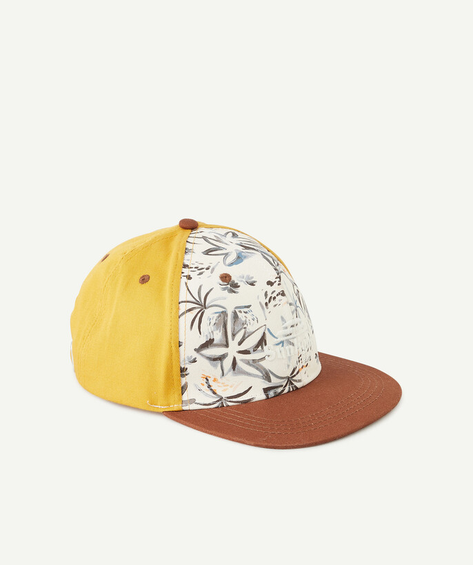 Boy radius - YELLOW AND BROWN TROPICAL CAP