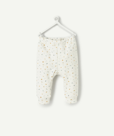 Essentials : 50% off 2nd item* family - BABIES' TROUSERS MADE IN RECYCLED FIBRES AND FURRY FLEECE