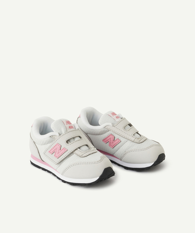 NEW BALANCE ® radius - NEW BALANCE® - 400 PINK AND GREY TRAINERS WITH SCRATCH FASTENING