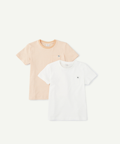 Original Days radius - PACK OF TWO PLAIN AND STRIPED T SHIRTS IN ORGANIC COTTON