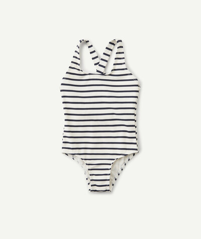 Baby-girl radius - BLUE AND WHITE STRIPED SWIMSUIT