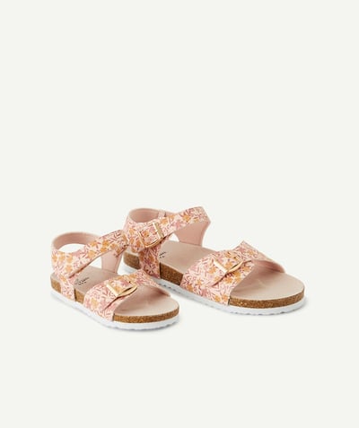 Outlet radius - FLOWER-PATTERNED SANDALS WITH BUCKLES
