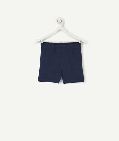 Summer essentials radius - NAVY BLUE SPORTS SHORTS IN RECYCLED COTTON