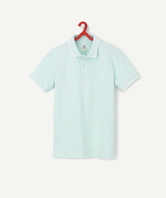 Special Occasion Collection Sub radius in - GREEN POLO SHIRT IN COTTON PIQUE