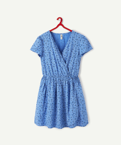 Special Occasion Collection Sub radius in - BLUE DRESS WITH A FLOWER PRINT