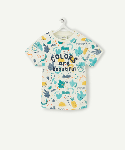 T-shirt Rayon - LE T-SHIRT BLANC IMPRIMÉ EN COTON BIOLOGIQUE AVEC MESSAGE