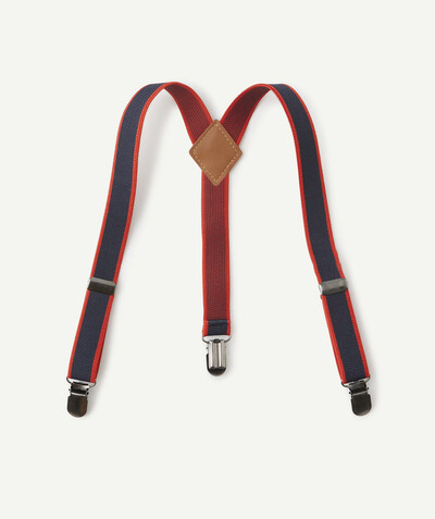 Special occasions' accessories radius - BLUE AND RED ELASTICATED BRACES