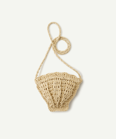 Special occasions' accessories radius - STRAW CLAMSHELL BAG