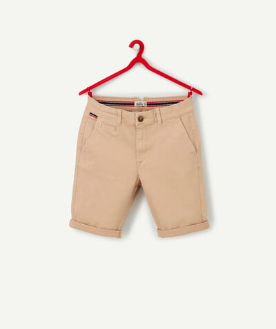 ECODESIGN Sub radius in - BEIGE BERMUDA SHORTS IN RECYCLED COTTON WITH POCKETS