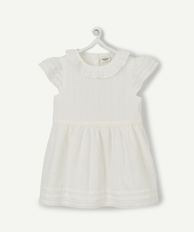 Baby-girl radius - COTTON DRESS WITH BRODERIE ANGLAIS AND BLOOMERS