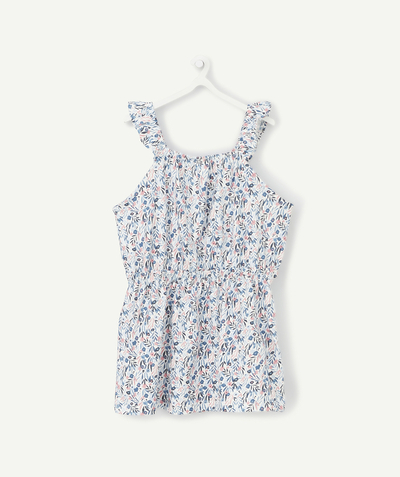 Outlet radius - BABY GIRLS' FLORAL PRINT WHITE DRESS
