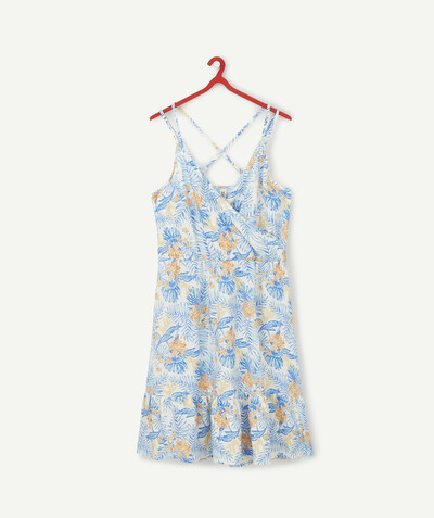 Original days Sub radius in - FLUID DRESS WITH A TROPICAL PRINT IN ECO-FRIENDLY VISCOSE