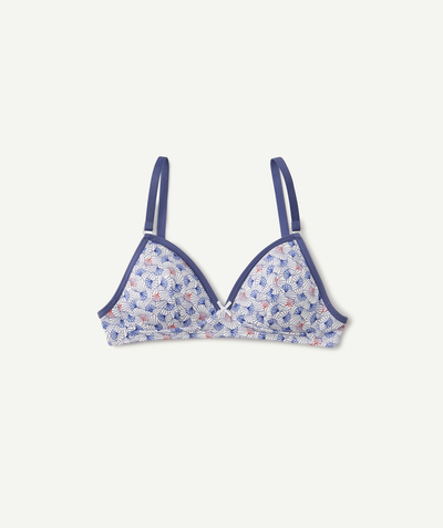 Collection hiver ado fille Sub radius in - DIM® - BLUE PATTERNED BRA