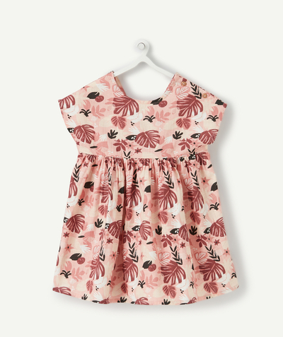 Outlet radius - PINK DRESS IN PRINTED COTTON