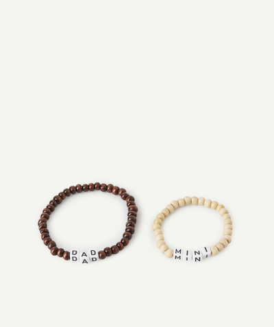 Jewellery Tao Categories - SET OF TWO BRACELETS ROUND BEADS AND A MESSAGE
