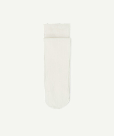 Baby-girl radius - WHITE TIGHTS WITH SPOTS IN RELIEF