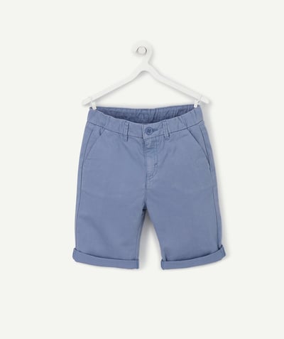 Bermudas - pantalones cortos Sección  - BERMUDAS CHINO AZULES