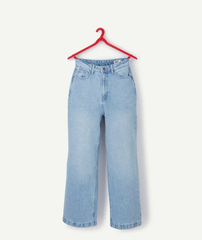 Trousers - Jeans Sub radius in - JEAN WIDE LEG TAILLE HAUTE EN DENIM BLEU LESS IMPACT FILLE