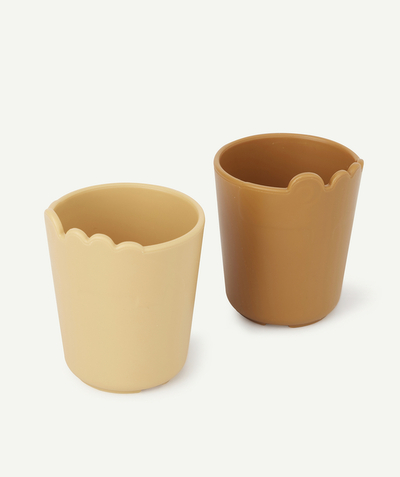 DONE BY DEER ® radius - SET OF TWO MUSTARD CROCO CUPS