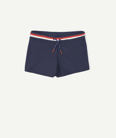New collection radius - BOYS' NAVY BLUE SWIM BOXERS IN RECYCLED FIBRES