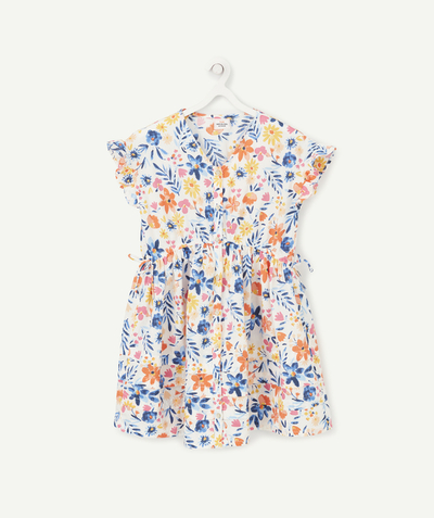 Dress radius - COLOURFUL FLOWER PRINTED COTTON DRESS