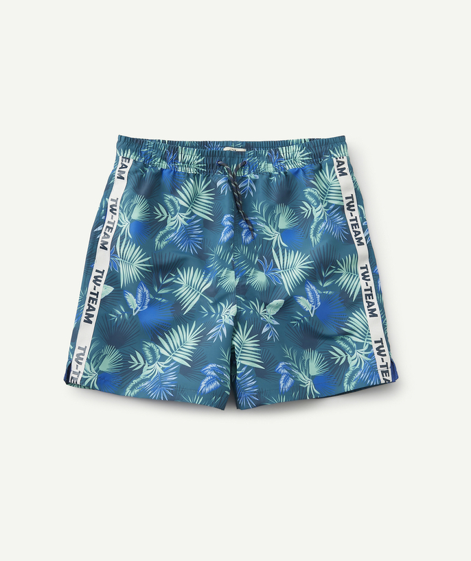 All collection Sub radius in - GREEN PRINTED SWIM SHORTS IN RECYCLED FIBRES