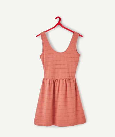 Girl radius - RUST DRESS WITH STRAPS AND OPENINGS AT THE BACK