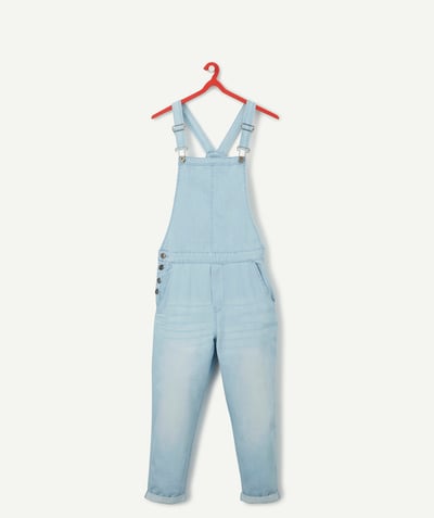 Teen girls' clothing Tao Categories - FLUID DUNGAREES IN ECO-FRIENDLY VISCOSE