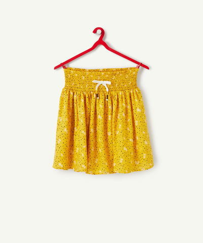 Private sales radius - YELLOW PRINTED SKIRT IN ECO-FRIENDLY VISCOSE