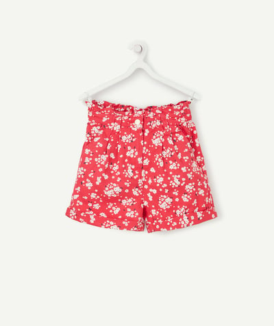 Low prices  radius - STRAIGHT FUCHSIA PINK FLOWER PATTERNED SHORTS
