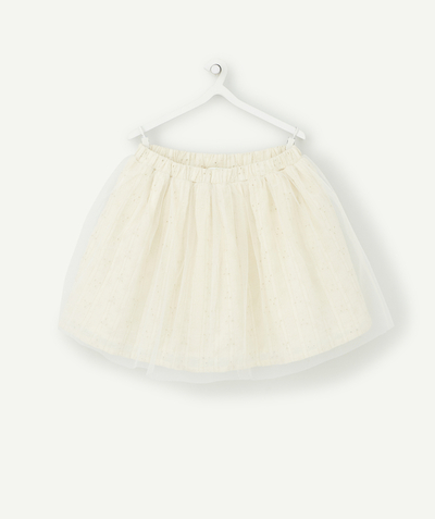 Dress - skirt radius - BABY GIRLS' SKIRT WITH EMBROIDERY AND TULLE