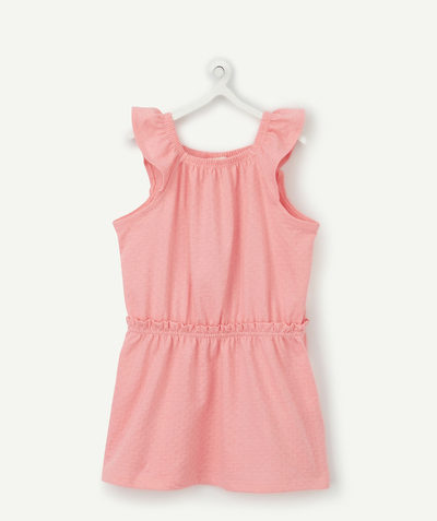 Outlet radius - PINK COTTON DRESS WITH STRAPS