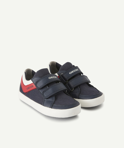 Shoes radius - NAVY BLUE TRAINERS WITH SCRATCH FASTENINGS AND COLOURED DETAILS