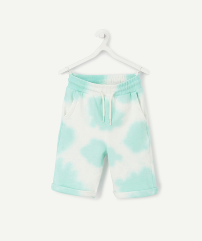 Private sales radius - BOYS' GREEN AND WHITE TIE AND DYE EFFECT BERMUDA SHORTS