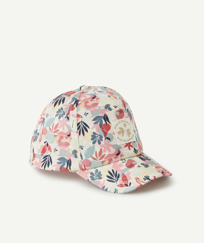Accessories radius - BABY GIRLS' CAP IN COTTON AND PRINTED WITH PATTERNS