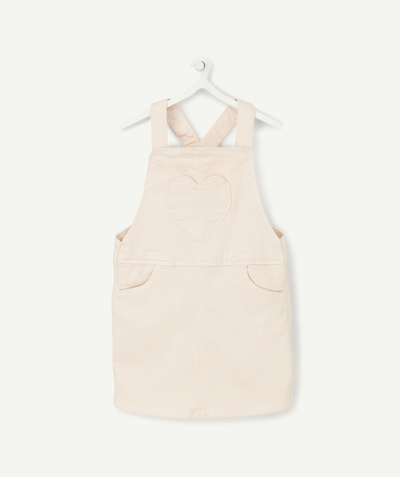 Dress - skirt radius - BABY GIRLS' PINK STRAPPY DRESS WITH HEART POCKET