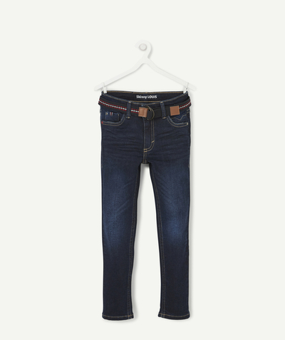 BOTTOMS radius - LOUIS SKINNY RAW LESS WATER DENIM JEANS WITH A BELT