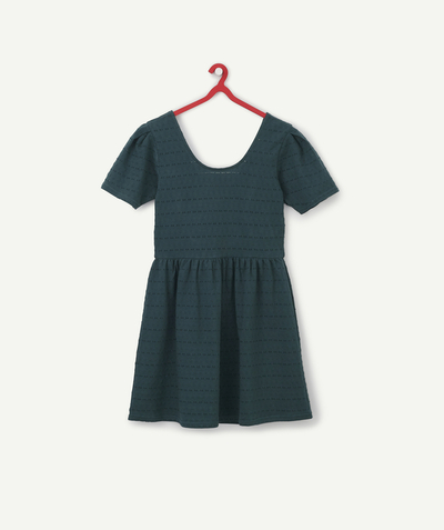 Back to school collection radius - GREEN OPENWORK DRESS