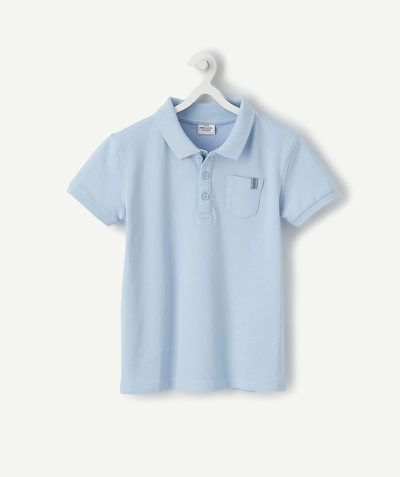 Shirt - Polo radius - SKY BLUE COTTON POLO SHIRT