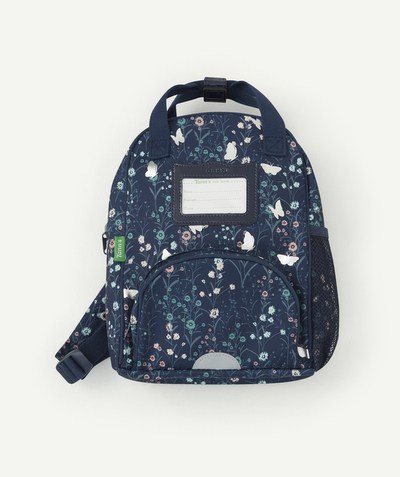 TANN’S ® radius - NAVY BLUE RUCKSACK WITH FLORAL AND BUTTERFLY PRINT