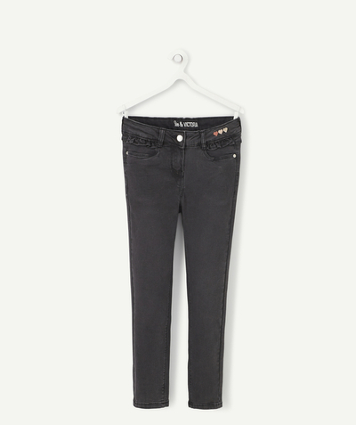 Jeans radius - GIRLS' SIZE+ VICTORIA SLIM DARK GREY JEANS