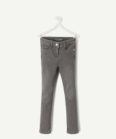 BAS Rayon - LOUISE LE JEAN SKINNY GRIS FILLE LESS WATER