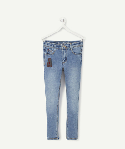 jeans Tao Categories - LEO BOYS' SUPER SKINNY DENIM JEANS WITH PATCH