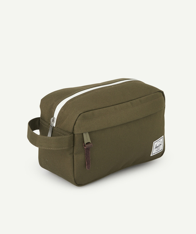 Brands Sub radius in - MIXED KHAKI TOILETRY BAG WITH STRAP